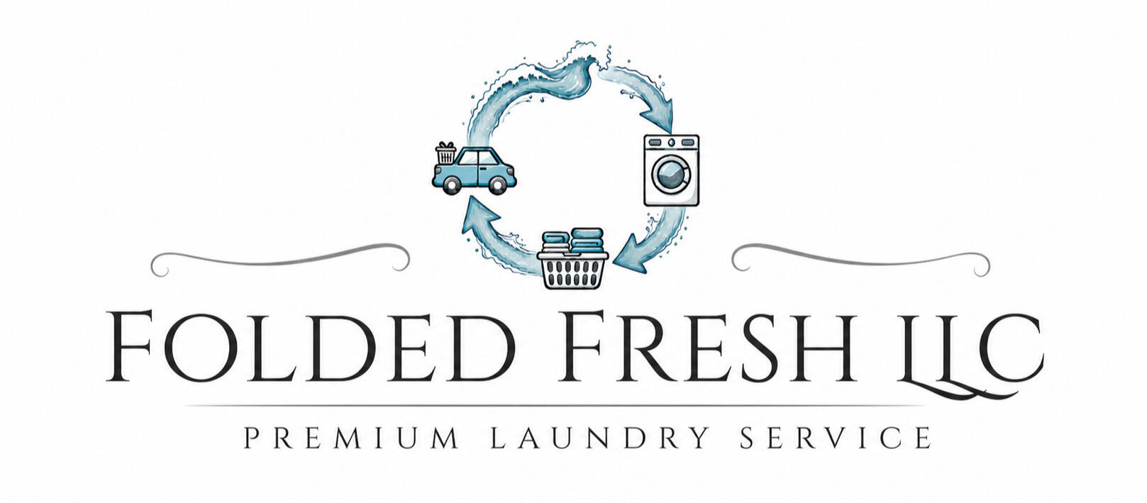 Folded Fresh LLC Banner The Folded Fresh LLC - Premium Laundry Service Banner.