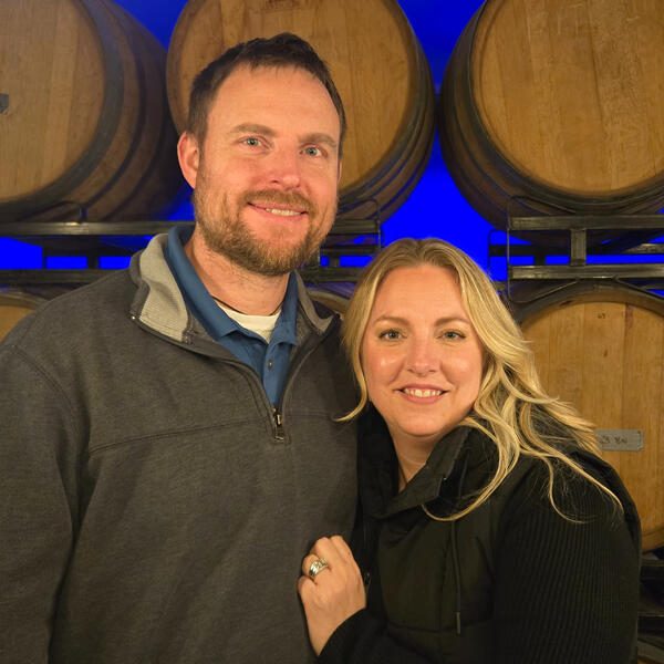 Folded Fresh LLC Owner The owner of Folded Fresh LLC is with her husband.